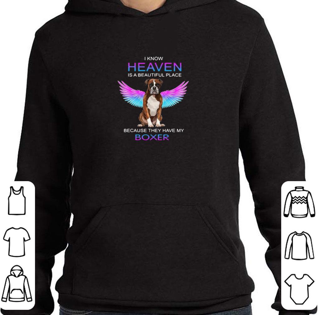 Funny I Know Heaven Is A Beautiful Place Because They Have My Boxer wings shirt 2 Funny I Know Heaven Is A Beautiful Place Because They Have My Boxer wings shirt