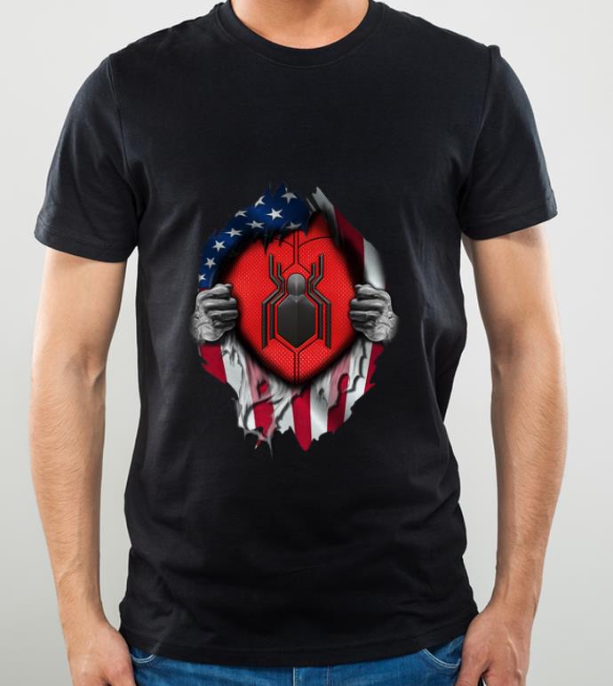 Official Spider Man Far From Home American Flag shirt