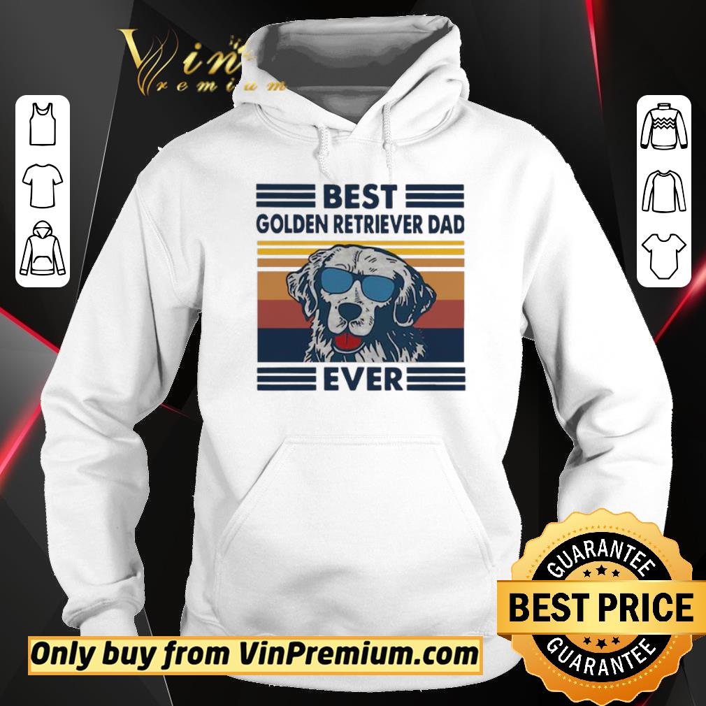 Hot Best Golden Retriever Dad Ever Vintage shirt 2 Hot Best Golden Retriever Dad Ever Vintage shirt