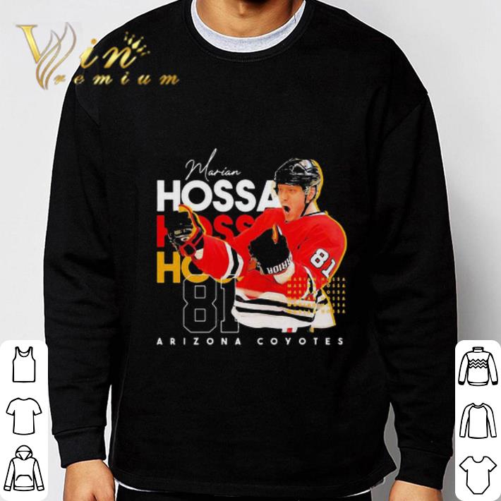 Marian hossa 81 arizona coyotes hockey team shirt