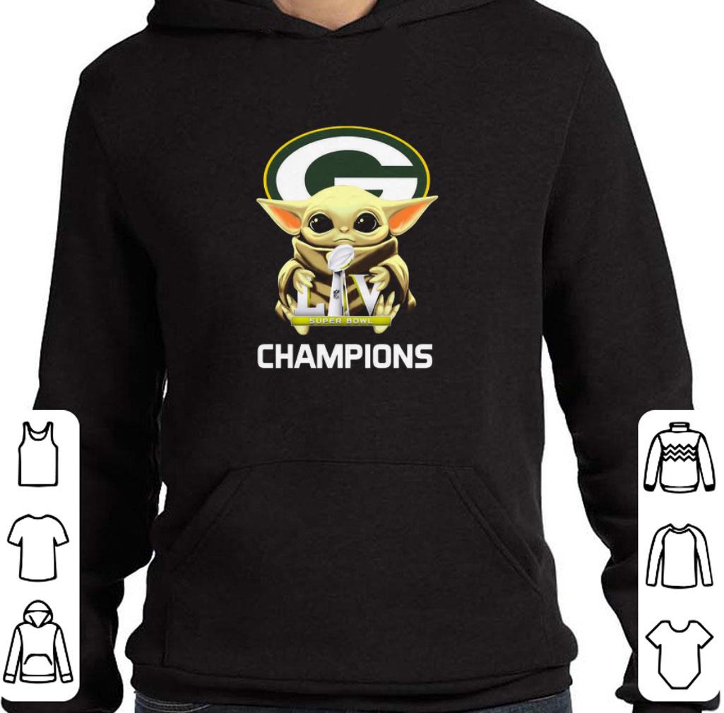 Top Star Wars Baby Yoda Green Bay Packers Super Bowl Champions shirt