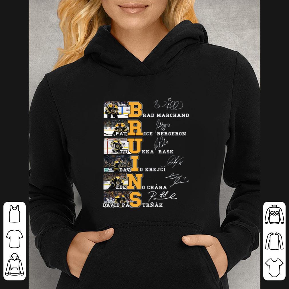 Pretty Bruins Brad Marchand Rice Bergeron Tuukka Rask Signatures shirt