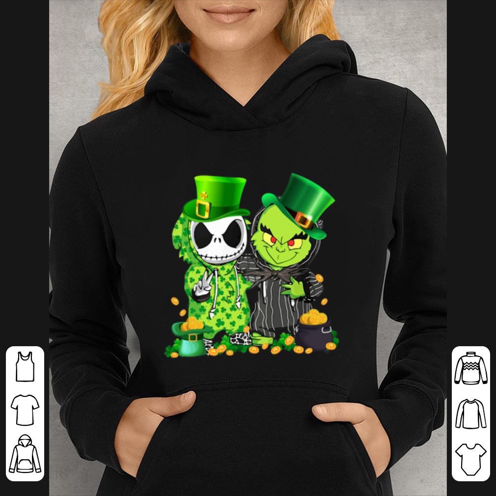 Pretty St Patrick’s Day Irish Baby Jack Skellington and baby Grinch shirt