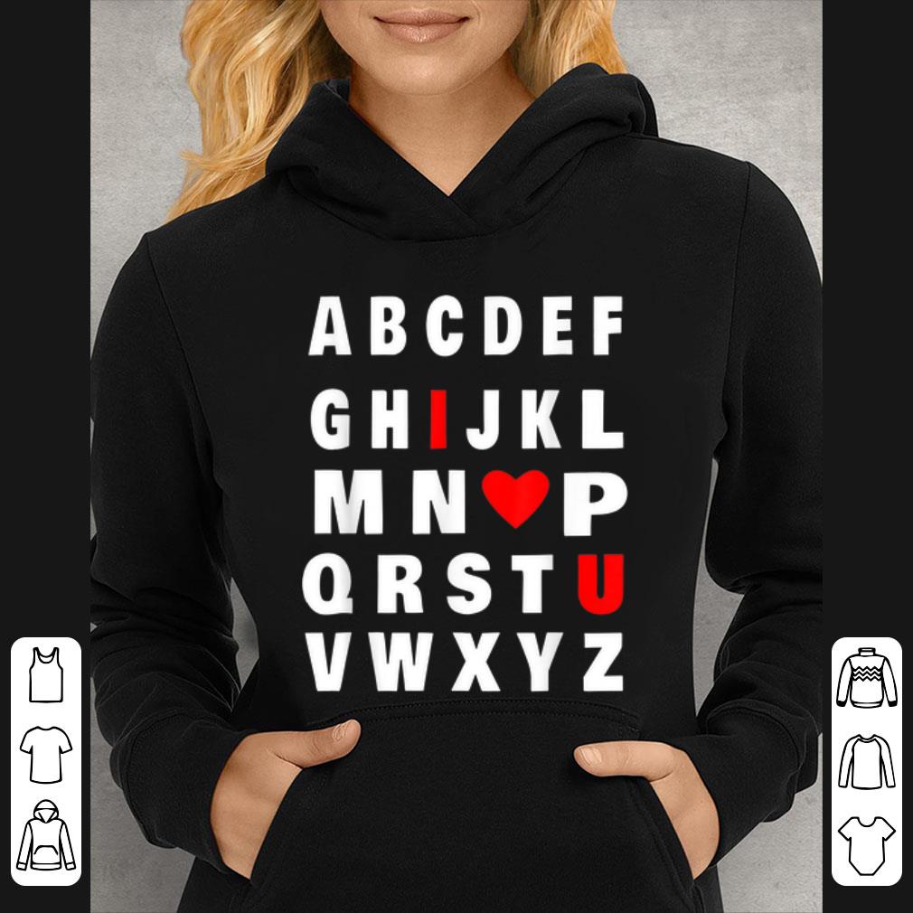Official ABC Alphabet I Love You shirt