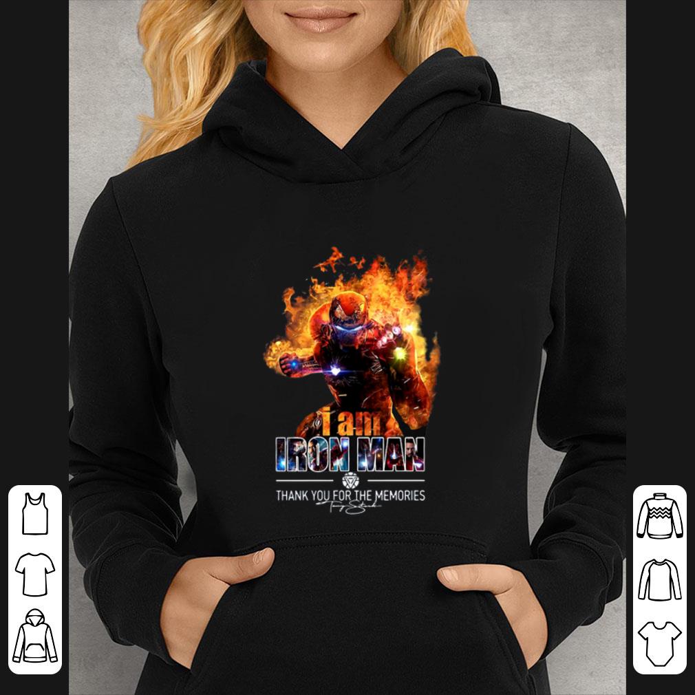 Hot I Am Iron Man Thank You For The Memories Signature shirt 6 Hot I Am Iron Man Thank You For The Memories Signature shirt