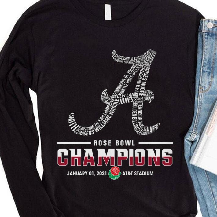 Awesome Name Team Players Alabama Crimson Tide Rose Bowl Champions shirt 8 Awesome Name Team Players Alabama Crimson Tide Rose Bowl Champions shirt