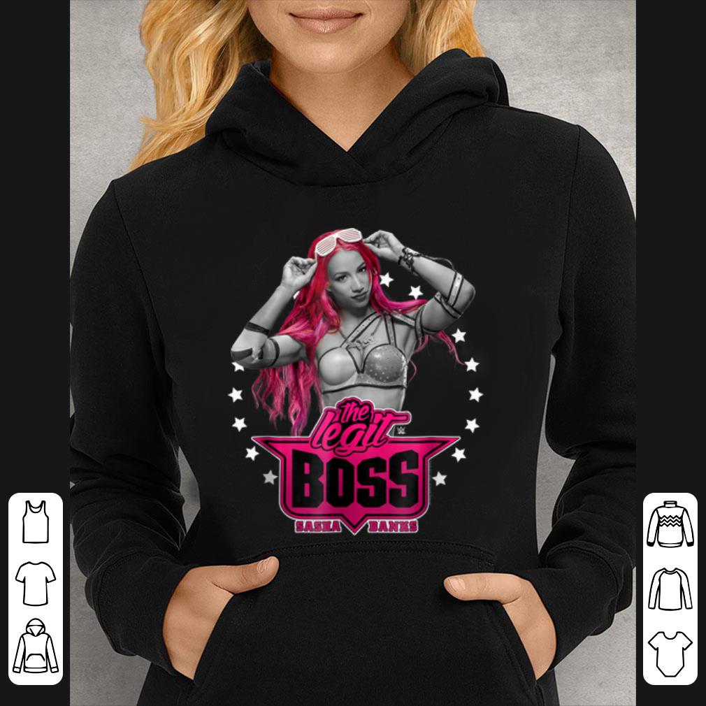 Original WWE Sasha Banks Pink The Legit Boss shirt