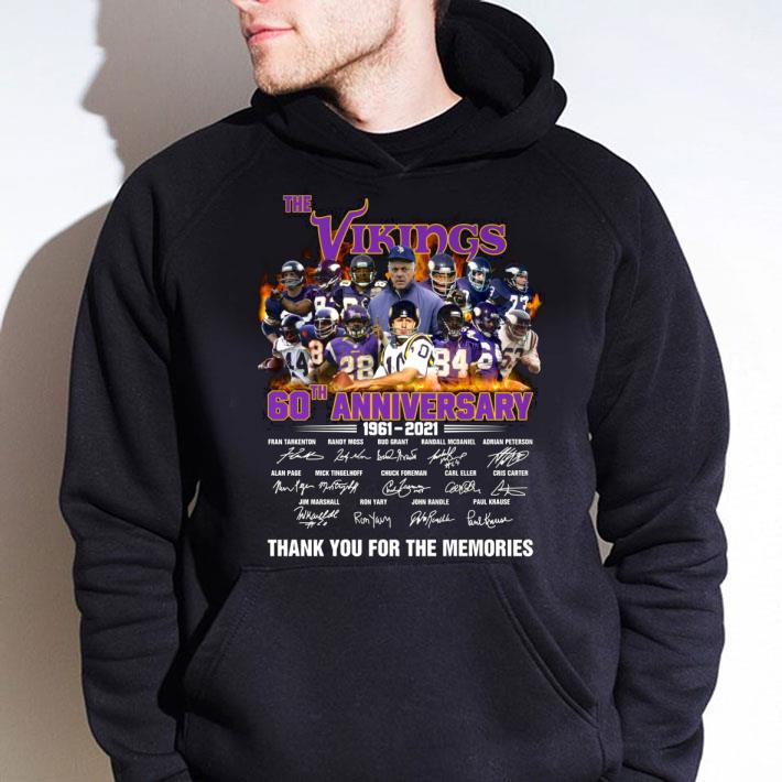 Funny The Minnesota Vikings 60th Anniversary 1961-2021 Signatures Shirt 8 The Minnesota Vikings 60th Anniversary 1961-2021 Signatures Shirt