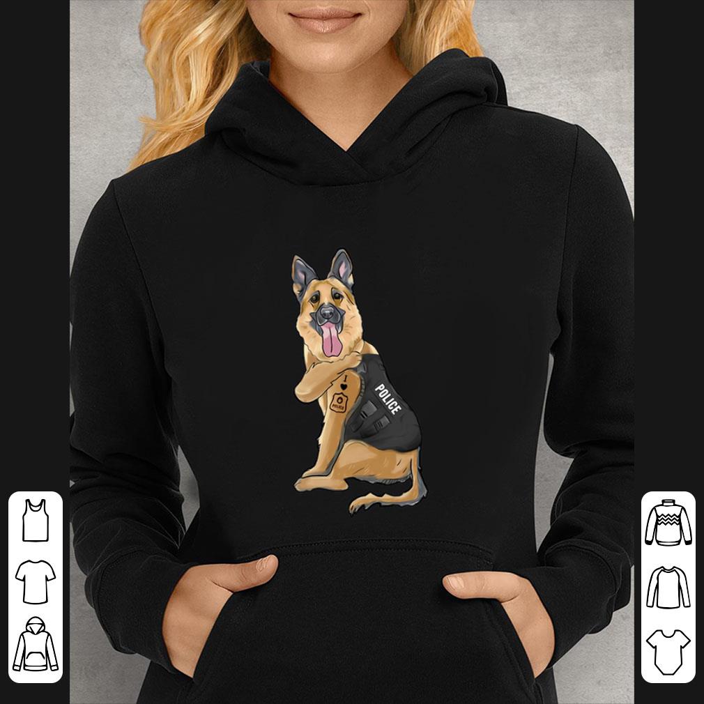 Premium German Shepherd I Love Police shirt