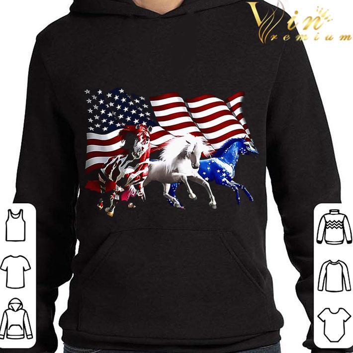 Three Horse American flag shirt 8 Three Horse American flag shirt