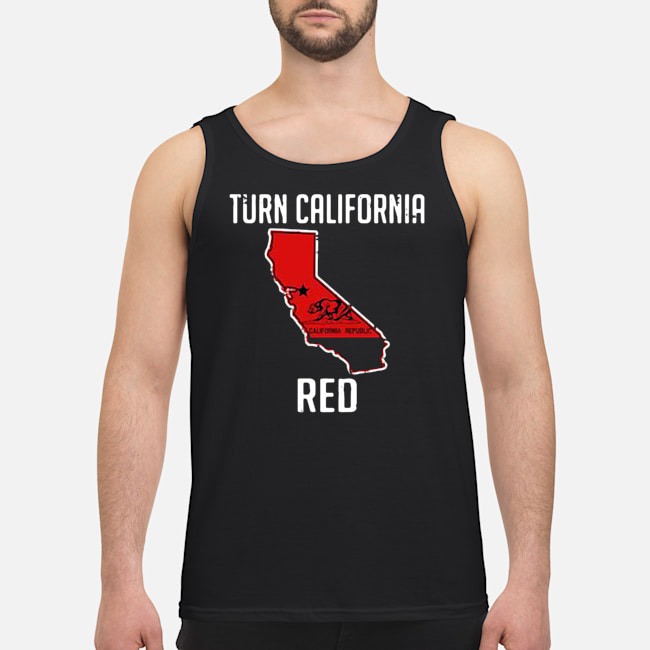 Turn California Red Shirt 7 Turn California Red Guy Tank Top