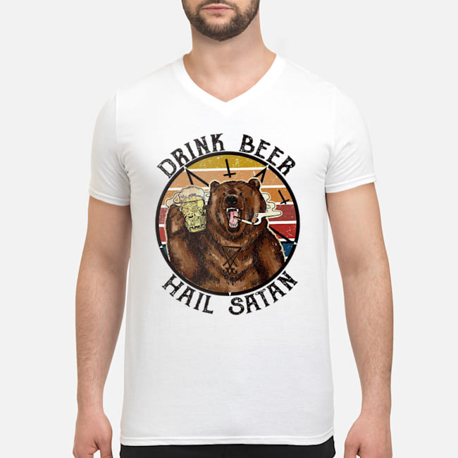 Bear Drink Beer Hail Satan Vintage Shirt 8 Bear Drink Beer Hail Satan Vintage Shirt 9