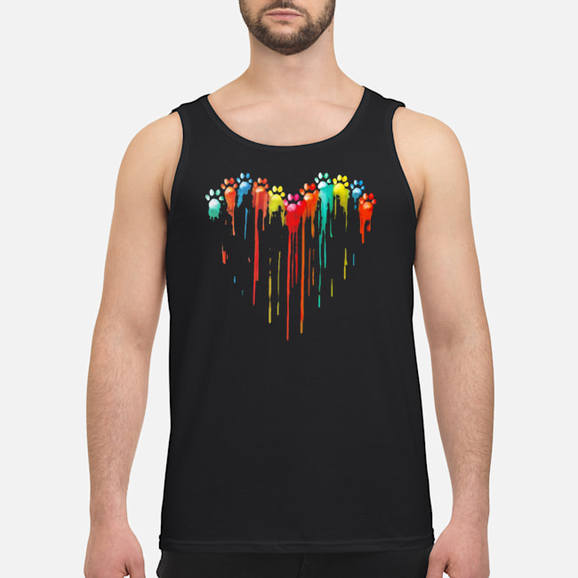 Dog Paw Heart Rainbow Shirt 7 Dog Paw Heart Rainbow Shirt 8
