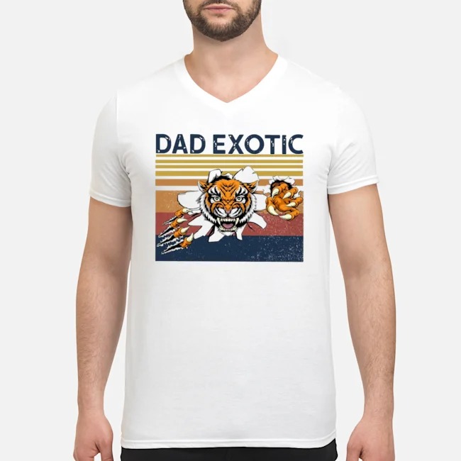 Tiger Dad Exotic Vintage Shirt 6 Tiger Dad Exotic Vintage Guy V-neck