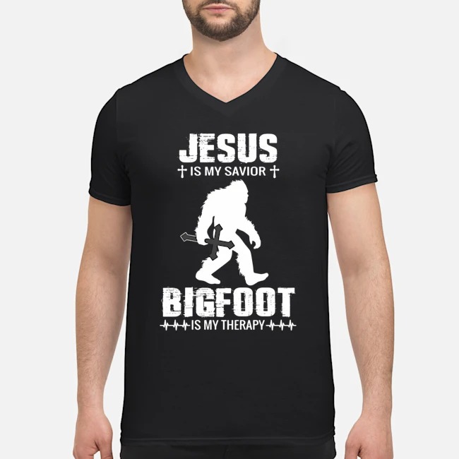 Jesus Is My Savior Bigfoot Is My Therapy Shirt 5 Jesus Is My Savior Bigfoot Is My Therapy Shirt 6