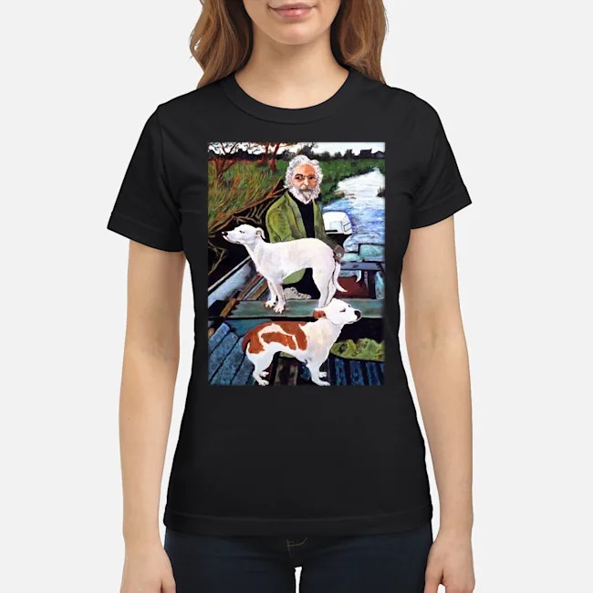 Goodfellas Dog Painting Canvas Shirt 5 Goodfellas Dog Painting Canvas Ladies Tee