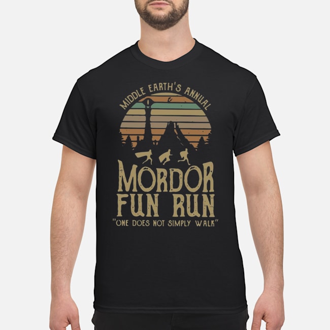 Middle Earth's Annual Mordor Fun Run One Does Not Simply Walk Vintage Shirt 5 Middle Earth's Annual Mordor Fun Run One Does Not Simply Walk Vintage Shirt