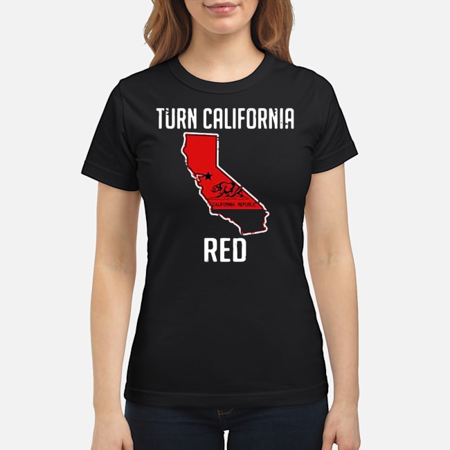 Turn California Red Shirt 6 Turn California Red Ladies Tee