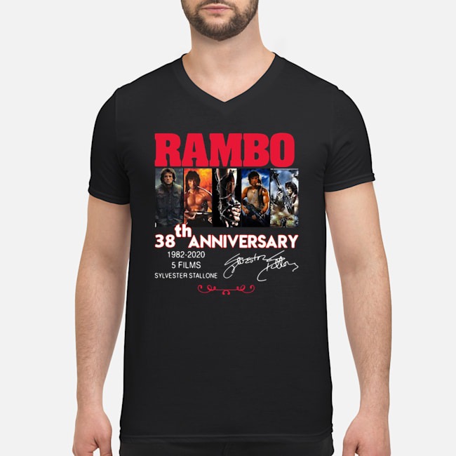 Rambo 38th Anniversary 1982 2020 5 Films Sylvester Stallone Signature Shirt 5 Rambo 38th Anniversary 1982 2020 5 Films Sylvester Stallone Signature Shirt 6