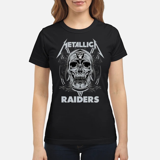 Skull Metallic Raiders Shirt 7 Skull Metallic Raiders Ladies Tee