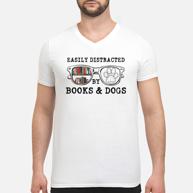 Easily Distracted By Books And Dogs Shirt 8 Easily Distracted By Books And Dogs Shirt 9