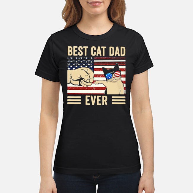 Best Cat Dad Ever Vintage American Flag Shirt 7 Best Cat Dad Ever Vintage American Flag Shirt 8