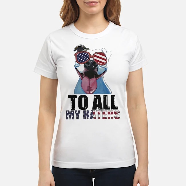 To All My Haters Pitbull American Flag Shirt 7 To All My Haters Pitbull American Flag Ladies Tee