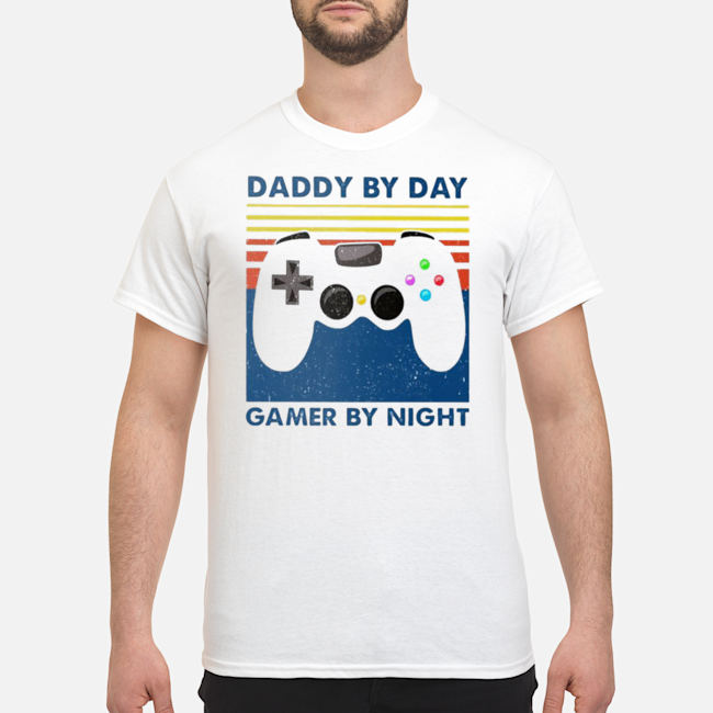 Daddy By Day Gamer By Night Vintage Shirt 5 Daddy By Day Gamer By Night Vintage Shirt 6