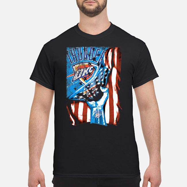 Oklahoma City Thunder American Flag Independence Day Shirt 1 Oklahoma City Thunder American Flag Independence Day Shirt 1