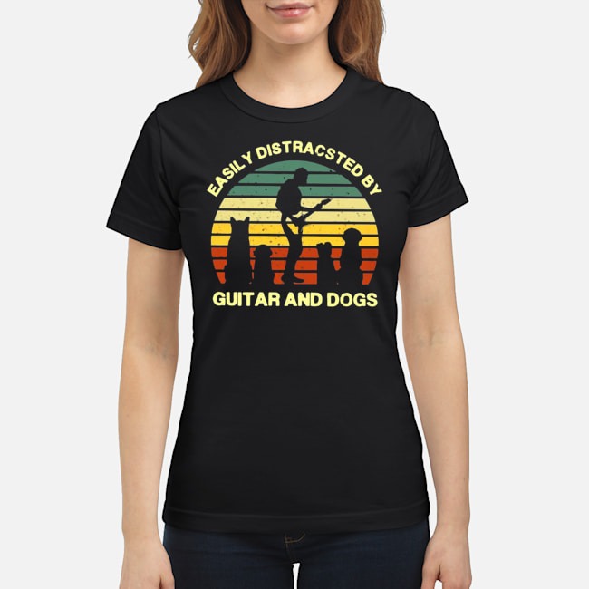 Easily Distracsted By Guitar And Dogs Vintage Shirt 7 Easily Distracsted By Guitar And Dogs Vintage Shirt