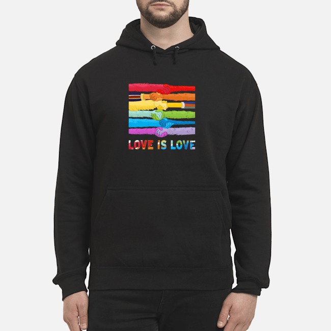 LGBT Hand Hold Hand Love Is Love Shirt 5 LGBT Hand Hold Hand Love Is Love Hoodie