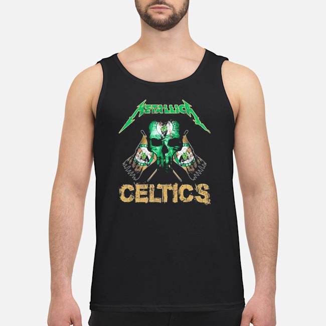 Skull Metallica Boston Celtics Flag Shirt 6 Skull Metallica Boston Celtics Flag Guy Tank Top
