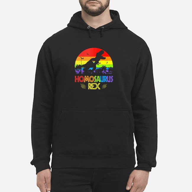 Homosaurus Rex Dinosaurus LGBT Vintage Shirt 7 Homosaurus Rex Dinosaurus LGBT Vintage Hoodie