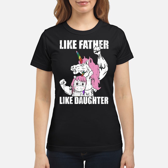 Dadaunicorn Unicorn Like Father Like Daughter Father's Day Shirt 5 Dadaunicorn Unicorn Like Father Like Daughter Father's Day Shirt