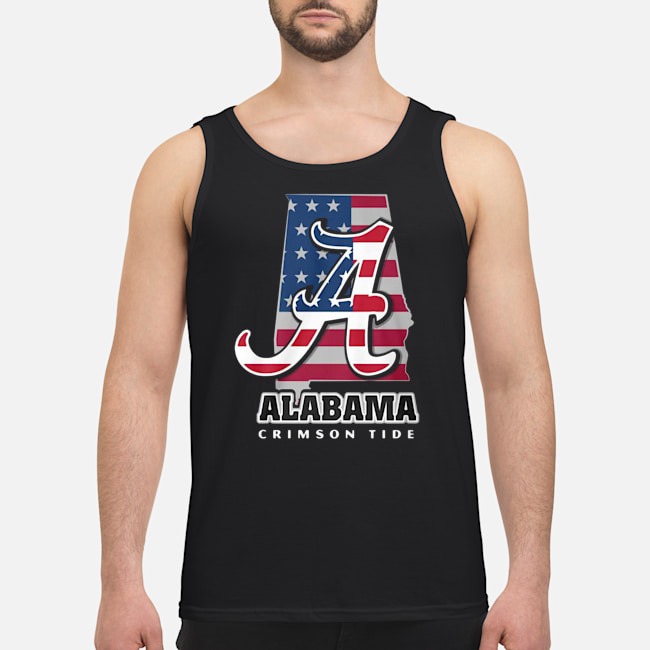 Alabama Crimson Tide American Flag Shirt 6 Alabama Crimson Tide American Flag Guy Tank Top