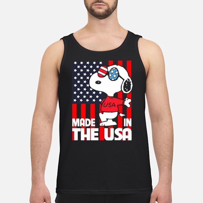 Snoopy American Flag Made In The USA Shirt 7 Snoopy American Flag Made In The USA Guy Tank Top