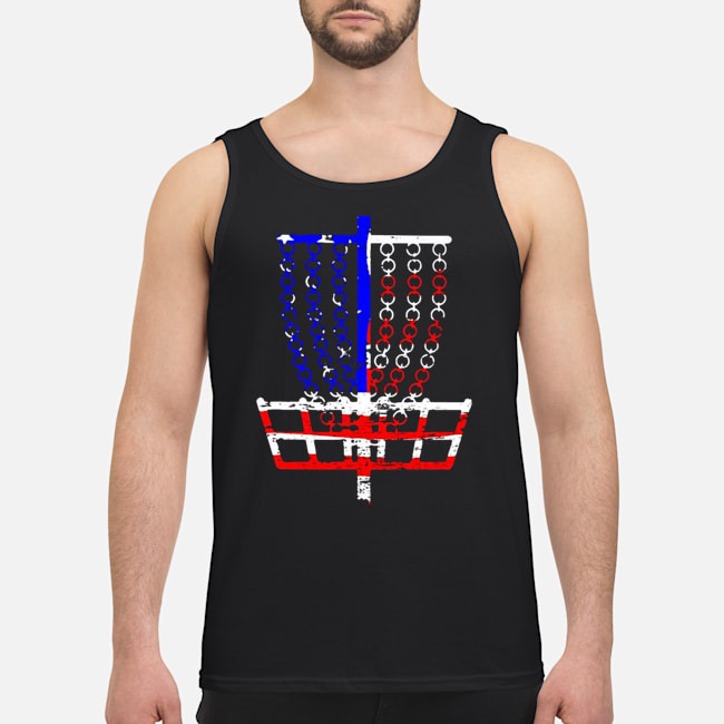 Disc Golf Flag Disc Golf Basket Shirt 7 Disc Golf Flag Disc Golf Basket Guy Tank Top