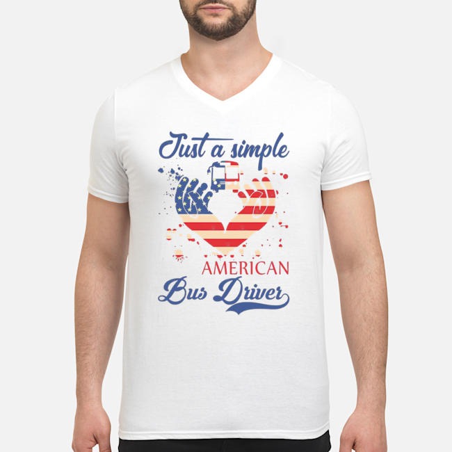 Just A Simple American Bus Driver American Flag Shirt 6 Just A Simple American Bus Driver American Flag Shirt