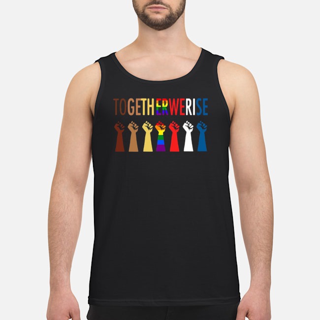 LGBT Strong Hand Together We Rise Shirt 5 LGBT Strong Hand Together We Rise Guy Tank Top