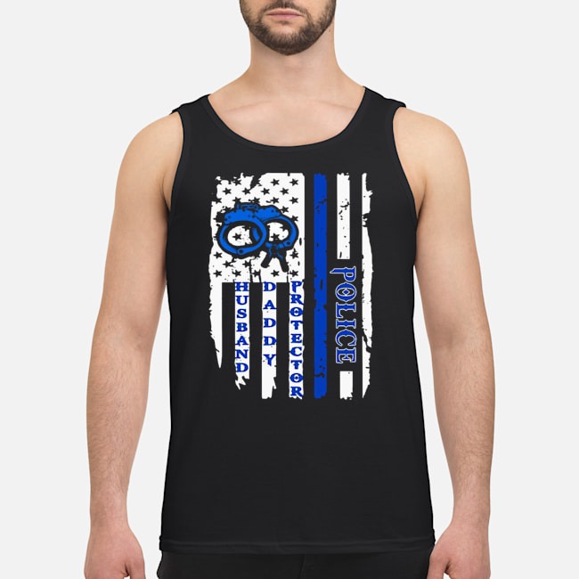 Police Husband Daddy Protector American Flag Shirt 6 Police Husband Daddy Protector American Flag Shirt