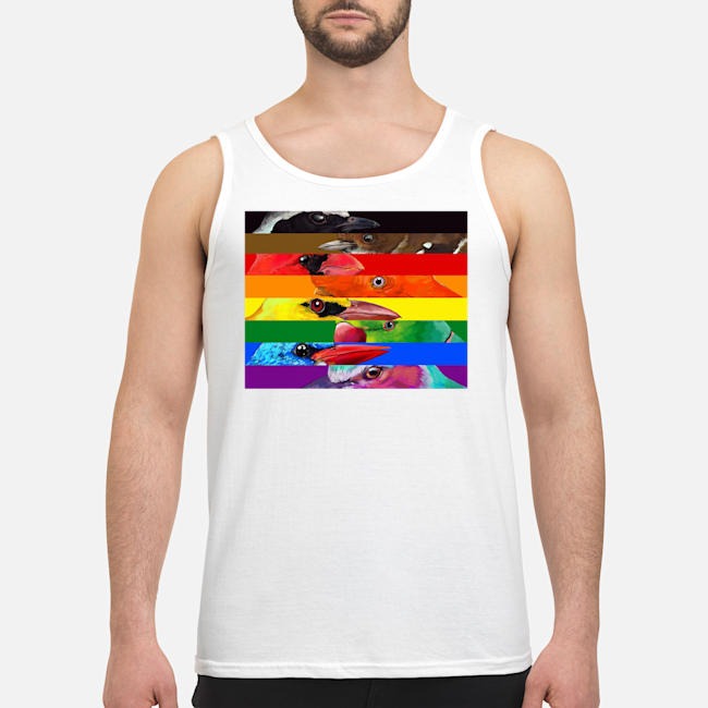 LGBTQIA Pride Birds Shirt 6 LGBTQIA Pride Birds Guy Tank Top