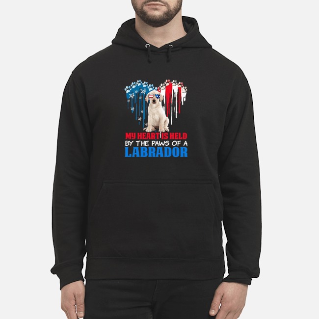 Heart Paw America My Heart Is Held By The Paws Of A Yellow Labrador Shirt 8 Heart Paw America My Heart Is Held By The Paws Of A Yellow Labrador Hoodie