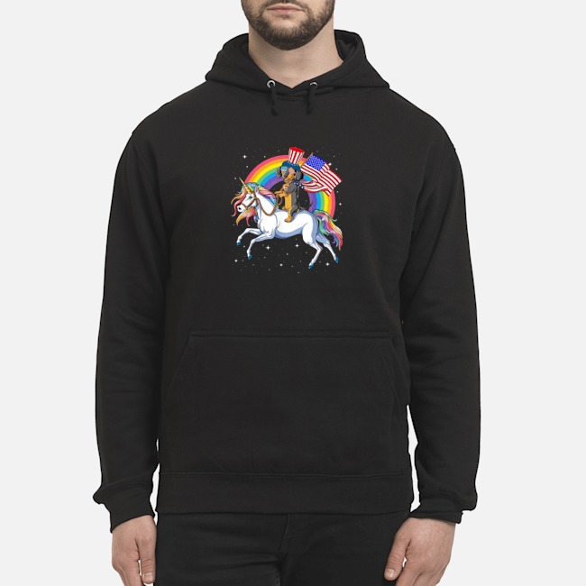 Dachshund Riding Unicorn Happy Independence Shirt 6 Dachshund Riding Unicorn Happy Independence Hoodie