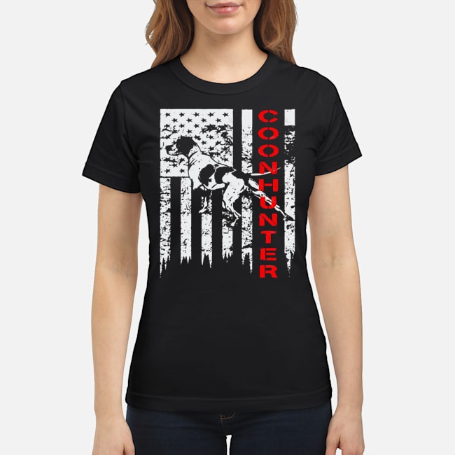 Distressed USA Flag For Coon Hunters Shirt 7 Distressed USA Flag For Coon Hunters Shirt