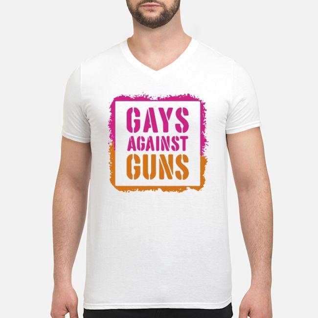 Gays Against Guns Shirt 5 Gays Against Guns Guy V-neck