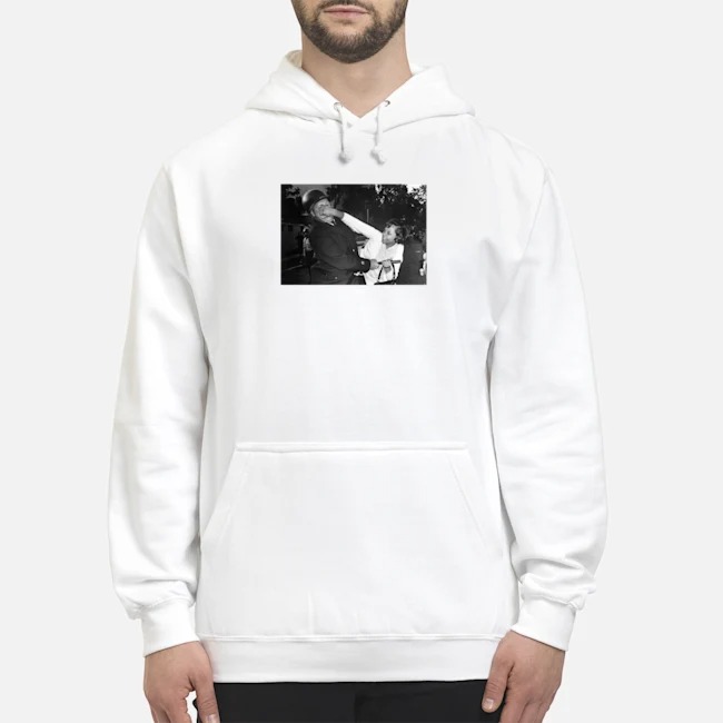 Black Woman Fighting Police Shirt 5 Black Woman Fighting Police Hoodie