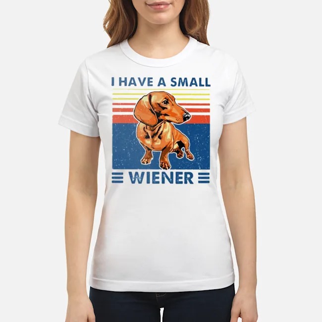 Dachshund I Have A Small Wiener Vintage Shirt 6 Dachshund I Have A Small Wiener Vintage Ladies Tee