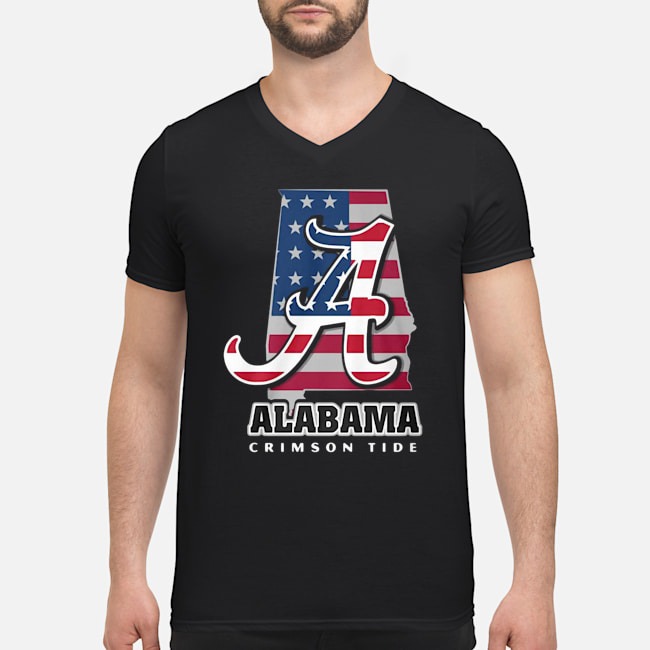 Alabama Crimson Tide American Flag Shirt 8 Alabama Crimson Tide American Flag Shirt 1