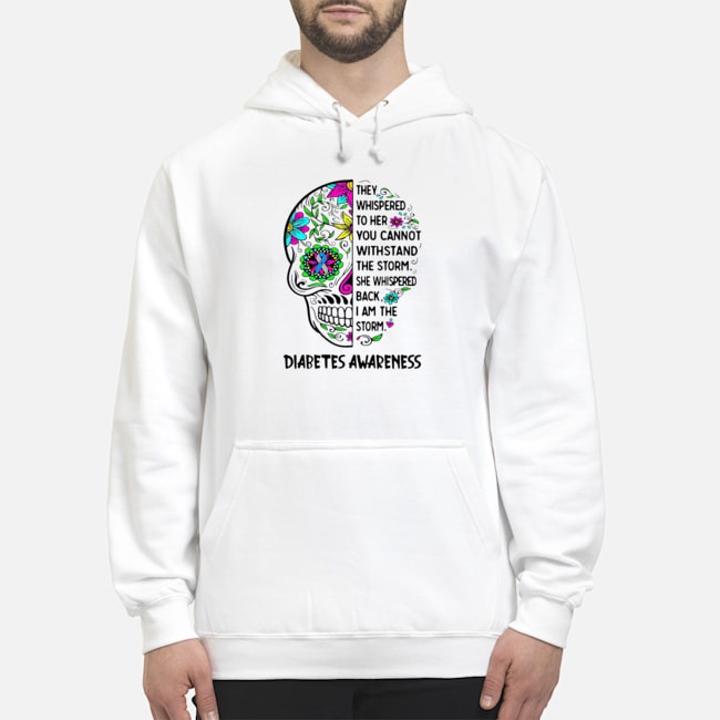 Diabetes Awareness Skull They Whispered To Her You Cannot Withstand Shirt 5 Diabetes Awareness Skull They Whispered To Her You Cannot Withstand Shirt