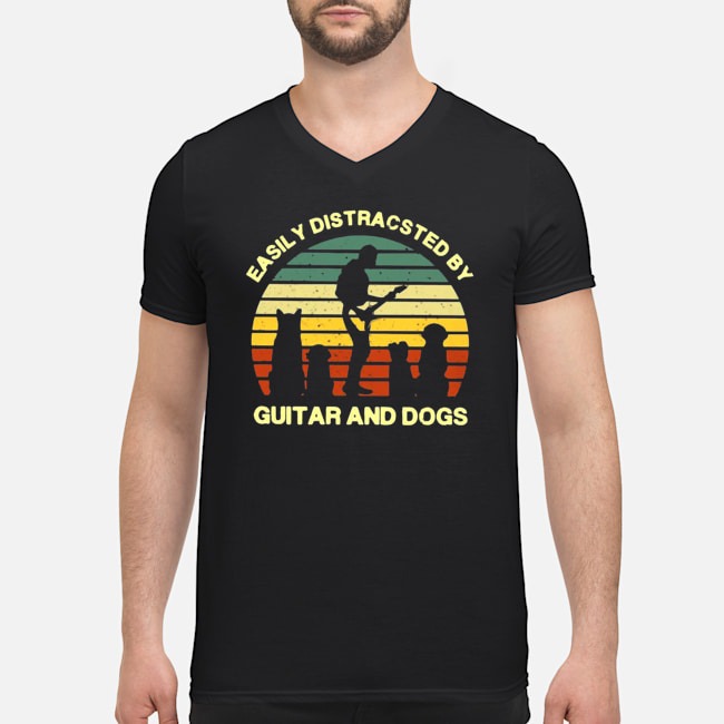 Easily Distracsted By Guitar And Dogs Vintage Shirt 5 Easily Distracsted By Guitar And Dogs Vintage Shirt